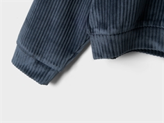 Name It dark sapphire velvet short top